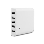 5-Port Family-Sized Desktop USB Smart Charger Universal 40W 5V 8A